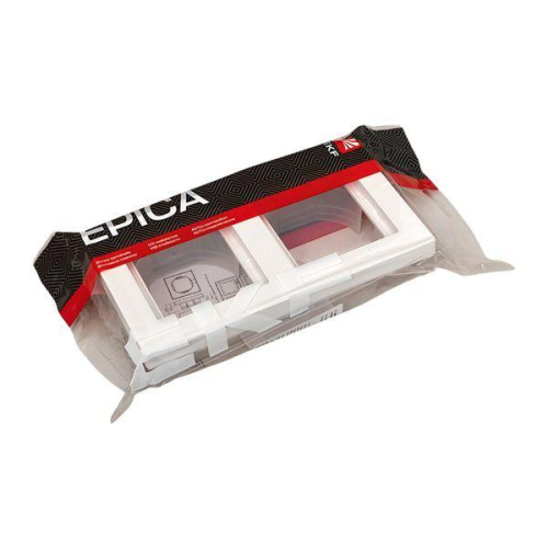 Рамка 2-м Эпика IP44 пластик бел. EKF UP1-FPW-02-44 фото 8