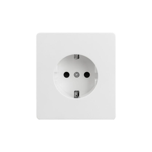 Розетка 1-м СП ROUND MIELE 16А с заземл. защ. шторки перламутр Kranz KR-78-0701-1