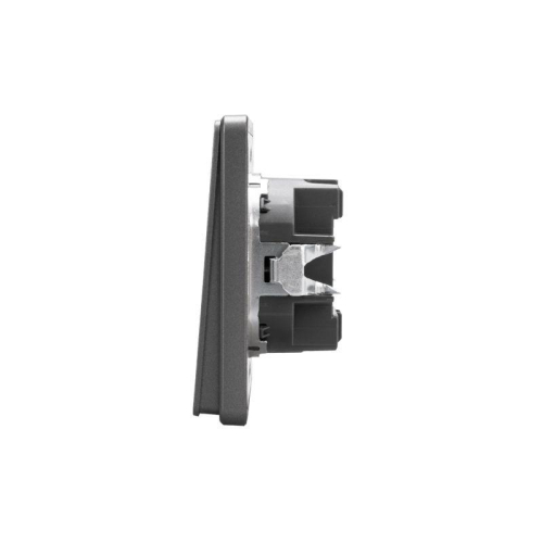 Выключатель для жалюзи 2-кл. СП ROUND MIELE 10А возвратный титан Kranz KR-78-0711-2 фото 2