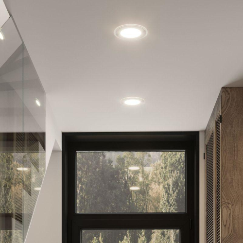 Светильник светодиодный Glass 18Вт 3000К IP20 1390лм 220-240В ДВО квадрат с декоративн. стеклом бел. GAUSS 948111118 фото 4