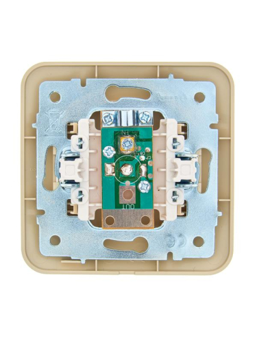 Розетка телевизионная оконечная TV СП ASTI IP20 в сборе крем. LEZARD 7081-0303-130 фото 2