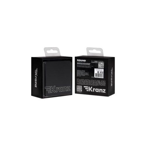 Выключатель перекрестный (переключатель) 1-кл. СП ROUND MIELE 10А оникс Kranz KR-78-0710-3 фото 7