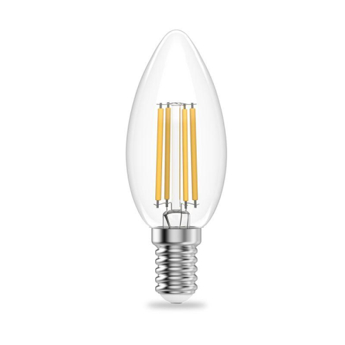 Лампа светодиодная филаментная Filament Elementary 12Вт свеча 2700К Е14 730лм GAUSS 32112 фото 4