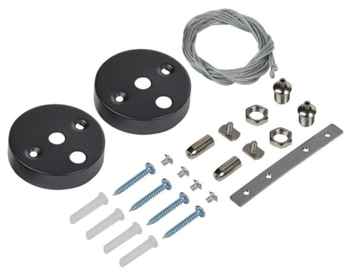 Комплект для подвесного монтажа для свет. LED лин. черн. IEK LT-LDCKD-KPM-K47 Комплект для подвесного монтажа для свет. LED лин. черн. IEK LT-LDCKD-KPM-K47