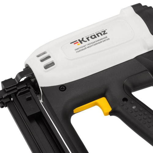Пистолет монтажный газовый гвоздезабивной GN100 100Дж длина гвоздей 15-40мм d2.7-3мм KRANZ KR-16-1655 фото 15