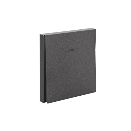 Выключатель проходной (переключатель) 1-кл. СП STRONG MIELE 10А с подсветкой графит Kranz KR-78-0716-6 фото 5