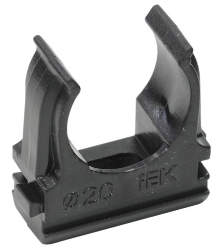 Держатель для труб (клипса) CF20 с защелкой черн. ELASTA (уп.10шт) IEK CTA10D-CF20-K02-010 Держатель для труб (клипса) CF20 с защелкой черн. ELASTA (уп.10шт) IEK CTA10D-CF20-K02-010