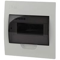Бокс встраиваемый ЩРВ-П-8 8мод. IP41 пластик SIMPLE NO-box_simple-plastic_8_flush BOXF08 Эра Б0041511