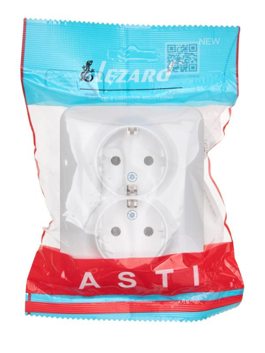 Розетка 2-м СП ASTI 16А IP20 без заземл. термопласт бел. LEZARD 7081-0200-128B фото 4 Розетка 2-м СП ASTI 16А IP20 без заземл. термопласт бел. LEZARD 7081-0200-128B фото 4