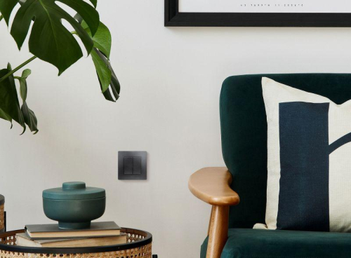 Выключатель 2-кл. СП Etika 10А IP20 250В 10AX авт. зажимы механизм антрацит IEK 672602 фото 4