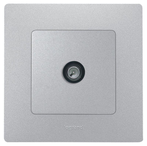 Розетка телевизионная оконечная TV СП Etika 5дБ 5-862МГц механизм алюм. IEK 672465 фото 5