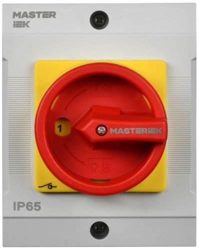 Переключатель кулачковый 10А (сх. 54)в боксе закрытая рукоятка авар. IEK MI-CS22-010-054 фото 2 Переключатель кулачковый 10А (сх. 54)в боксе закрытая рукоятка авар. IEK MI-CS22-010-054 фото 2