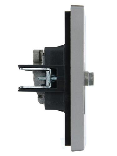 Розетка 2-м TV+SAT FORTE&PIANO FP538 сталь IEK FP-AF20-O-K46 фото 4