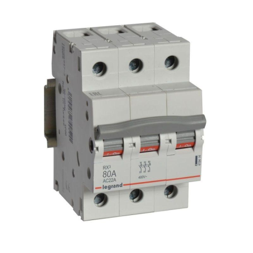 Выключатель-разъединитель 3п 80А RX3 ИЭК Leg 419414 Выключатель-разъединитель 3п 80А RX3 ИЭК Leg 419414