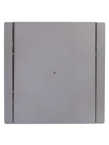 Выключатель проходной 1-кл. СП FORTE&PIANO 10А FP504 с индикацией сталь IEK FP-V12-1-10-1-K46 фото 2