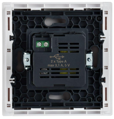 Розетка USB A+A 3.1А FORTE&PIANO FP249 бел. IEK FP-U21-D31-K01 фото 3 Розетка USB A+A 3.1А FORTE&PIANO FP249 бел. IEK FP-U21-D31-K01 фото 3