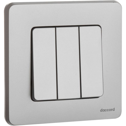 Выключатель 3-кл. Inspiria 10АХ 250В винтов. зажимы алюм. Leg 673542 фото 3