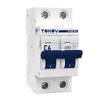 Выключатель автоматический модульный 2п C 6А 6кА PRIZMA TOKOV Electric TKE-PZ60-MCBI-2-6-C