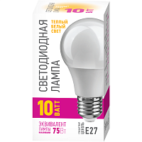 Лампа светодиодная 82 910 OLL-A55-10-230-2.7K-E27-PROMO 10Вт грушевидная 2700К E27 220-240В ОНЛАЙТ 82910