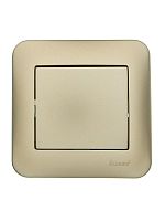 Выключатель 1-кл. 1п СП ASTI 10А IP20 в сборе золото. LEZARD 7081-3636-100