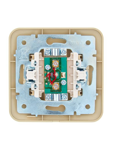 Розетка телевизионная проходная TV СП ASTI IP20 в сборе крем. LEZARD 7081-0303-129 фото 2