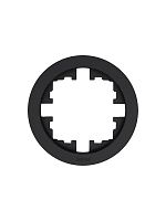 Рамка 1-м OSEN горизонт. круглая черн. бархат LEZARD 744-4200-146