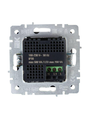 Датчик движения BRITE ДС10-1-БрШ механизм шампань IEK BR-MS10-N-150-05-K37 фото 4 Датчик движения BRITE ДС10-1-БрШ механизм шампань IEK BR-MS10-N-150-05-K37 фото 4