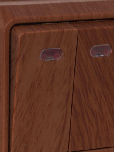 Выключатель 2-кл. ОП Октава 10А IP20 ВС20-2-1-ОД с индикацией дуб GENERICA EVO21-K04-10-DC фото 3