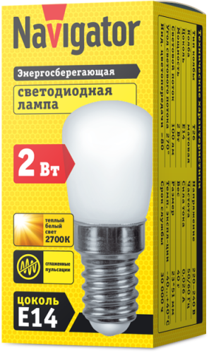 Лампа светодиодная 71 354 T26-230-2.7K-E14 2Вт цилиндр 2700К тепл. бел. E14 100лм 220-240В Navigator 71354 фото 2 Лампа светодиодная 71 354 T26-230-2.7K-E14 2Вт цилиндр 2700К тепл. бел. E14 100лм 220-240В Navigator 71354 фото 2