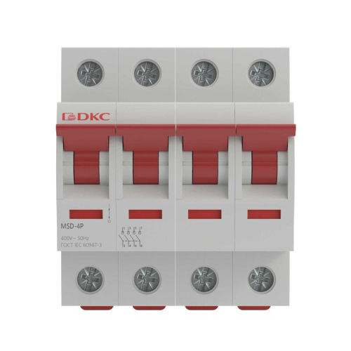 Выключатель нагрузки модульный 4п 80А MSD YON MSD-4P80 фото 2