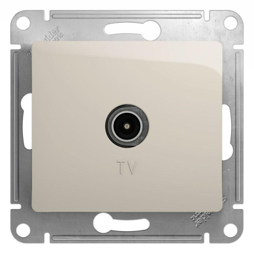 Розетка телевизионная оконечная TV 1-м СП Glossa 1дБ механизм молочн. SE GSL000991 Розетка телевизионная оконечная TV 1-м СП Glossa 1дБ механизм молочн. SE GSL000991