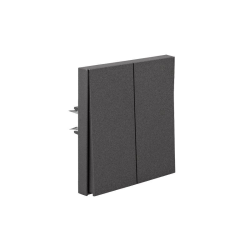 Выключатель для жалюзи 2-кл. СП STRONG MIELE 10А возвратный графит Kranz KR-78-0711-6 фото 7
