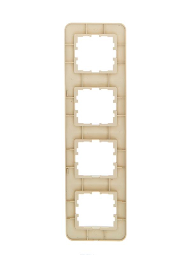 Рамка 4-м ASTI вертикал. крем. LEZARD 7081-0300-154 фото 2