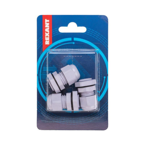 Ввод кабельный PG-9 (4-8мм) сер. комплект (уп.3шт) Rexant 07-8009-A3 фото 5 Ввод кабельный PG-9 (4-8мм) сер. комплект (уп.3шт) Rexant 07-8009-A3 фото 5