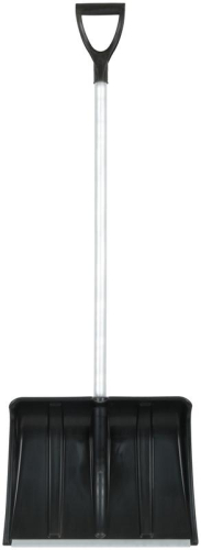 Лопата для уборки снега "Снеговик" 500х375х1355мм алюм. черенок; пластик. 68104 Лопата для уборки снега "Снеговик" 500х375х1355мм алюм. черенок; пластик. 68104