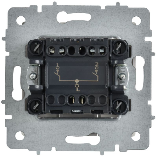 Выключатель 2-кл. СП BRITE ВС10-2-0-БрАБ 10А механизм арктич. бел. IEK BR-V20-0-10-K91 фото 3