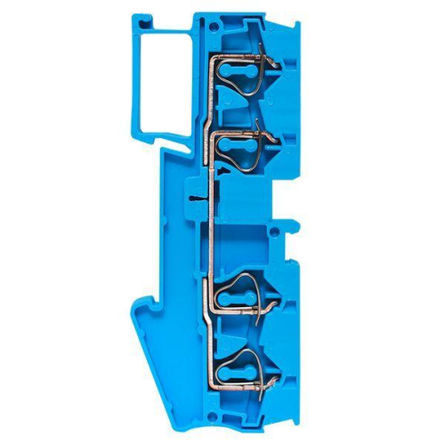 Колодка клеммная ST-4 41А 4 вывода пружинная син. EKF plc-jxb-st-4-4-blue фото 5