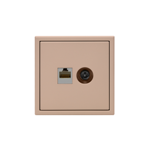 Розетка компьютерная + телевизионная 2-м ArtGallery RJ45 + TV кат.5E песочн. SE GAL001289 фото 4 Розетка компьютерная + телевизионная 2-м ArtGallery RJ45 + TV кат.5E песочн. SE GAL001289 фото 4
