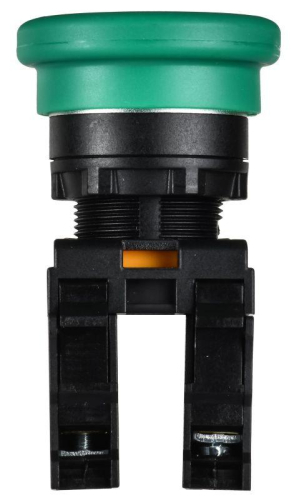 Кнопка "Грибок" d22мм 1НО+1НЗ MASTER с фиксацией зел. IEK MI-BG60-11M-3-21-K06 фото 2