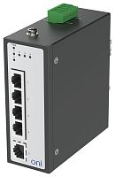 Коммутатор промышленный неуправляемый ISU-430 Ethernet 5 портов 10/100BaseT разъем RJ45 24В AC/12/24/48В DC с резервированием ONI ISU-430-5FE0000000000