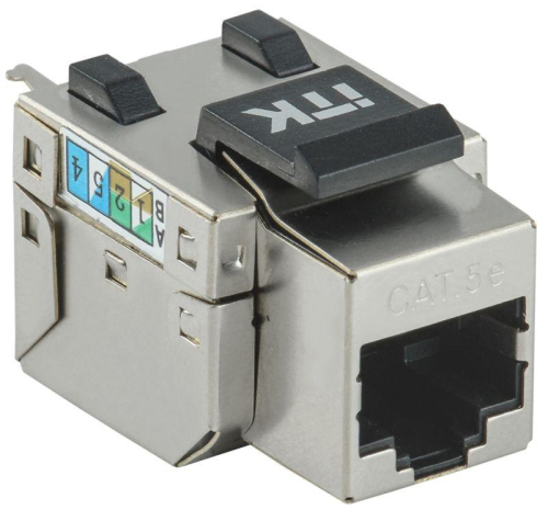 Модуль Keystone Jack кат.5E FTP 110 IDC 90град. розет. ITK CS1-1C5EF-11 Модуль Keystone Jack кат.5E FTP 110 IDC 90град. розет. ITK CS1-1C5EF-11