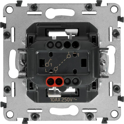 Выключатель 1-кл. СП Valena In'matic 10А IP20 250В 10AX безвинтов. зажимы механизм сер. Leg 752001 фото 14