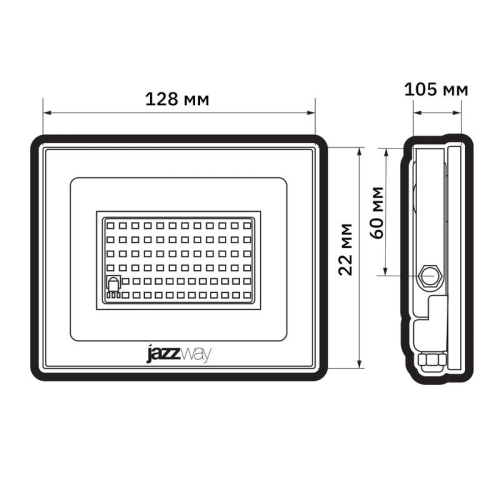 Прожектор светодиодный PFL RGB-RC 30Вт BL ДО/СДО IP65 (управление с пульта группой прожекторов R15м) JazzWay 5064188 фото 9