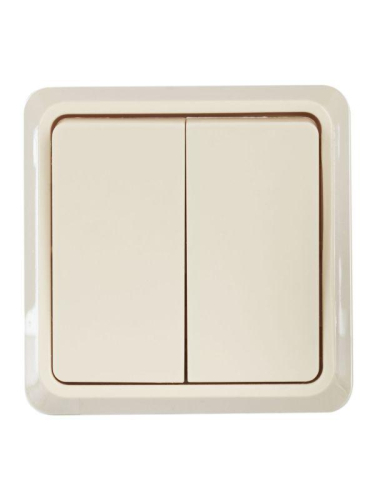 Выключатель 2-кл. ОП Октава 10А IP20 ВС20-2-0-ОКм крем. GENERICA EVO20-K33-10-DC фото 5 Выключатель 2-кл. ОП Октава 10А IP20 ВС20-2-0-ОКм крем. GENERICA EVO20-K33-10-DC фото 5