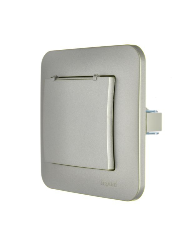 Розетка 1-м СП ASTI 16А IP20 с заземл. с крышкой термопласт в сборе платина. LEZARD 7081-3535-123В фото 4 Розетка 1-м СП ASTI 16А IP20 с заземл. с крышкой термопласт в сборе платина. LEZARD 7081-3535-123В фото 4