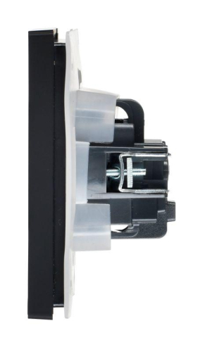 Розетка СП FORTE&PIANO 16А IP44 FP121 с заземл. защ. шторки с крышкой винт. крепл. черн. IEK FP-R16-16-44-K02 фото 5