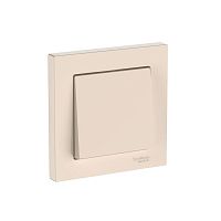 Выключатель 1-кл. AtlasDesign (сх. 1) 10AX быстрозажим. клем. в сборе беж. SE ATN000212S