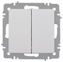 Выключатель Intro Accent 6-104-01 двойн. 10А-250В IP20 СУ AL/CU бел. Intro Б0063452