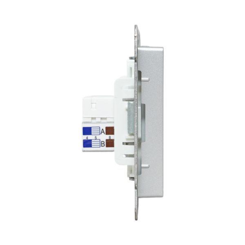 Розетка СП Эпика HDMI + RJ45 кат.5 механизм алюм. EKF UP1-SOA-HDMI+RJ45 фото 8