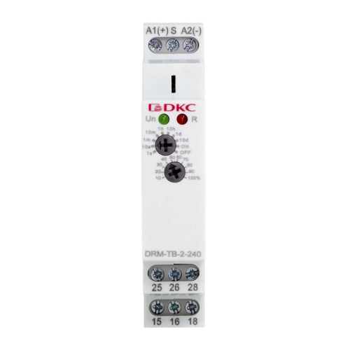 Реле времени задержка выключения конфигурация контакта 2CO AС/DC 12-240В DKC DRM-TB-2-240 фото 3 Реле времени задержка выключения конфигурация контакта 2CO AС/DC 12-240В DKC DRM-TB-2-240 фото 3